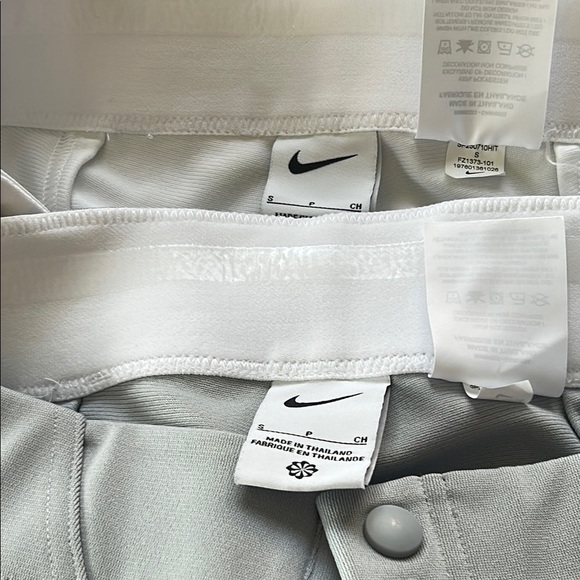 Bundle of 2 Nike White and gray baseball Pants with Black Accents - Picture 13 of 16